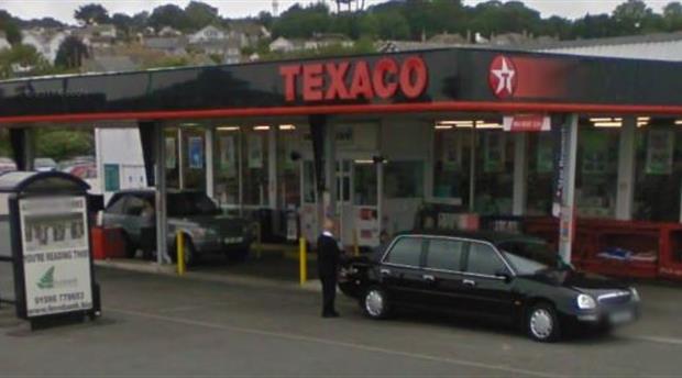 Penzance - Texaco Service Station Picture 1