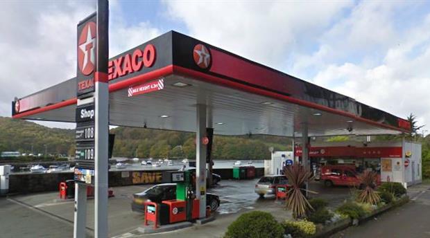 Looe - Texaco Service Station Picture 1
